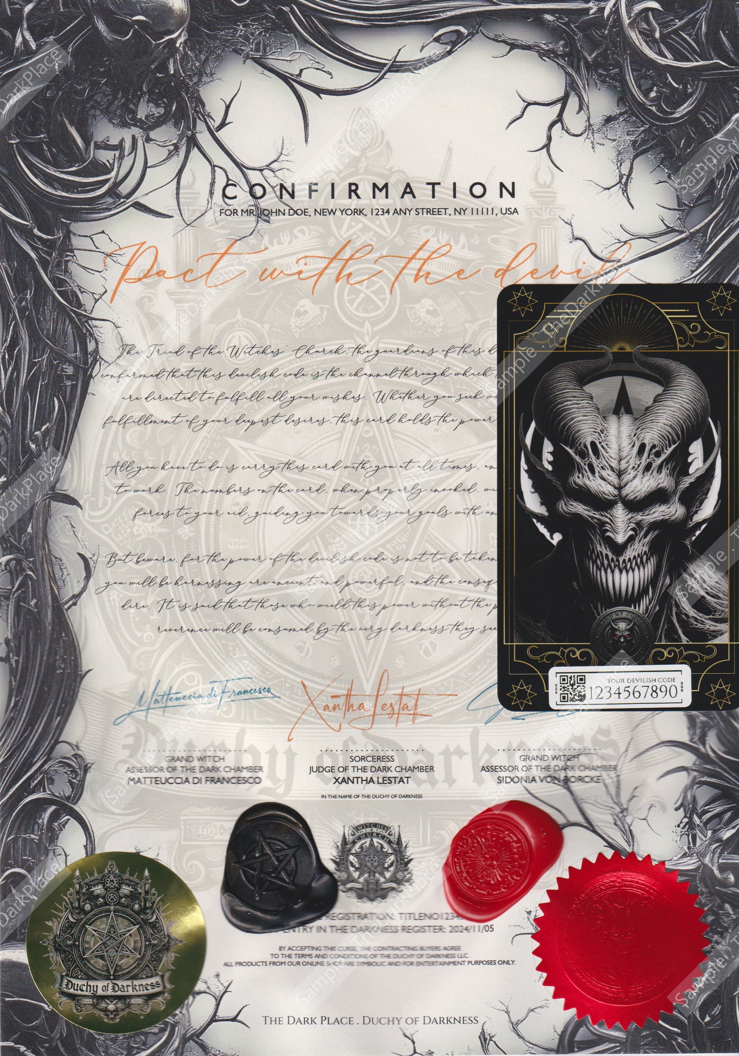 SEND ME CODES . YOUR DEVIL'S PACT